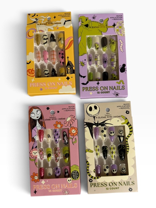 Nightmare Before Christmas Other - Disney Nightmare Before Christmas Press On Nails 4 Pack Jack Sally Oogie Zero